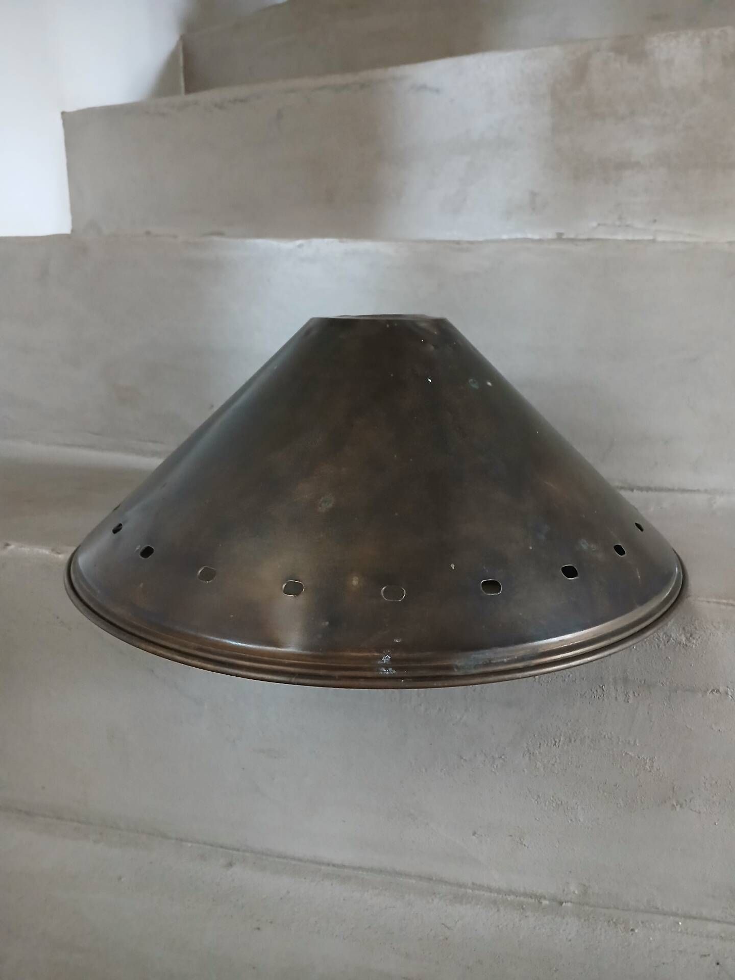 Antique brass lampshade