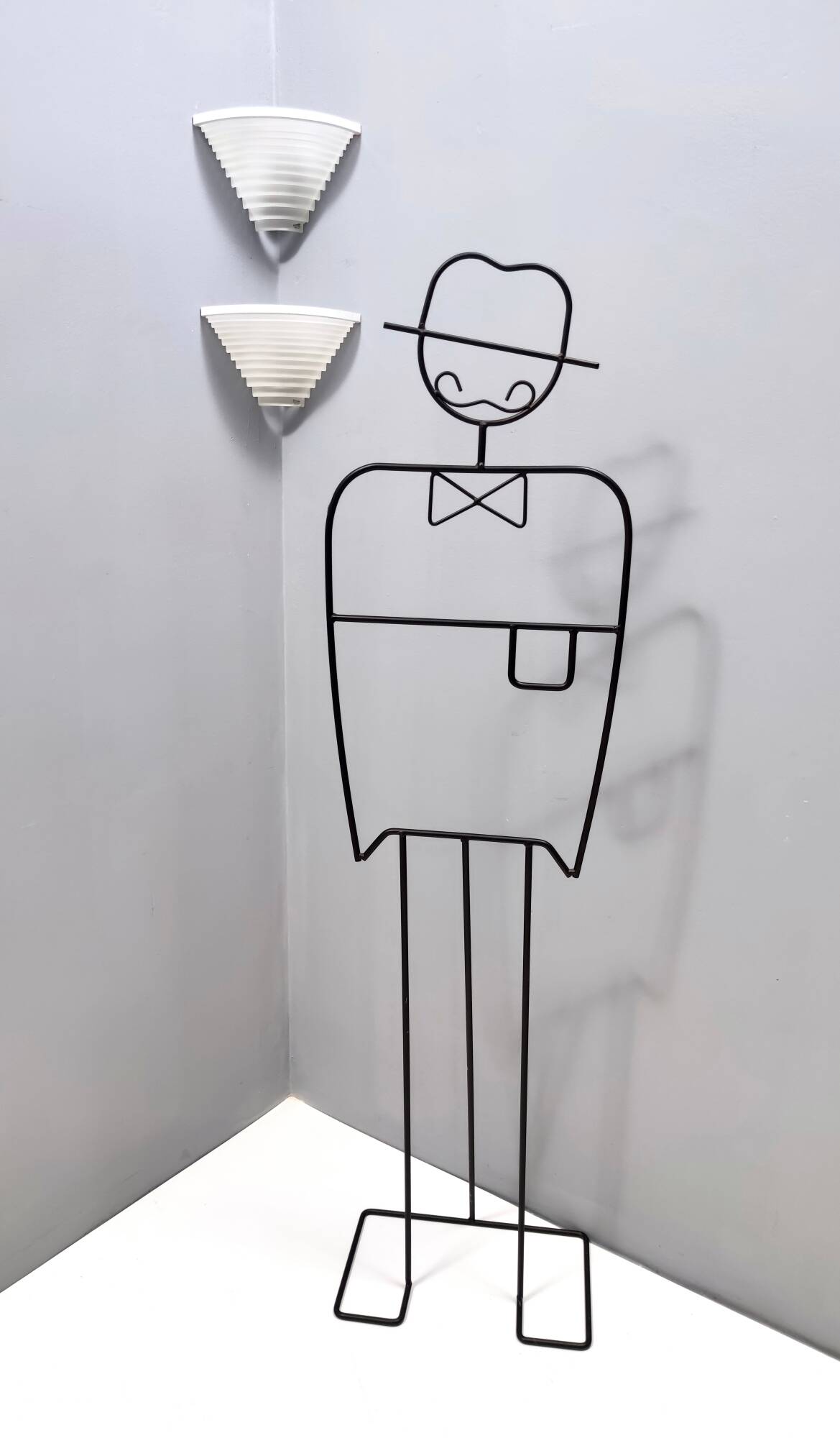 Pair of Postmodern Egisto Corner Sconces by Angelo Mangiarotti for Artemide