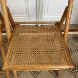 set of 2 vintage folding chairs