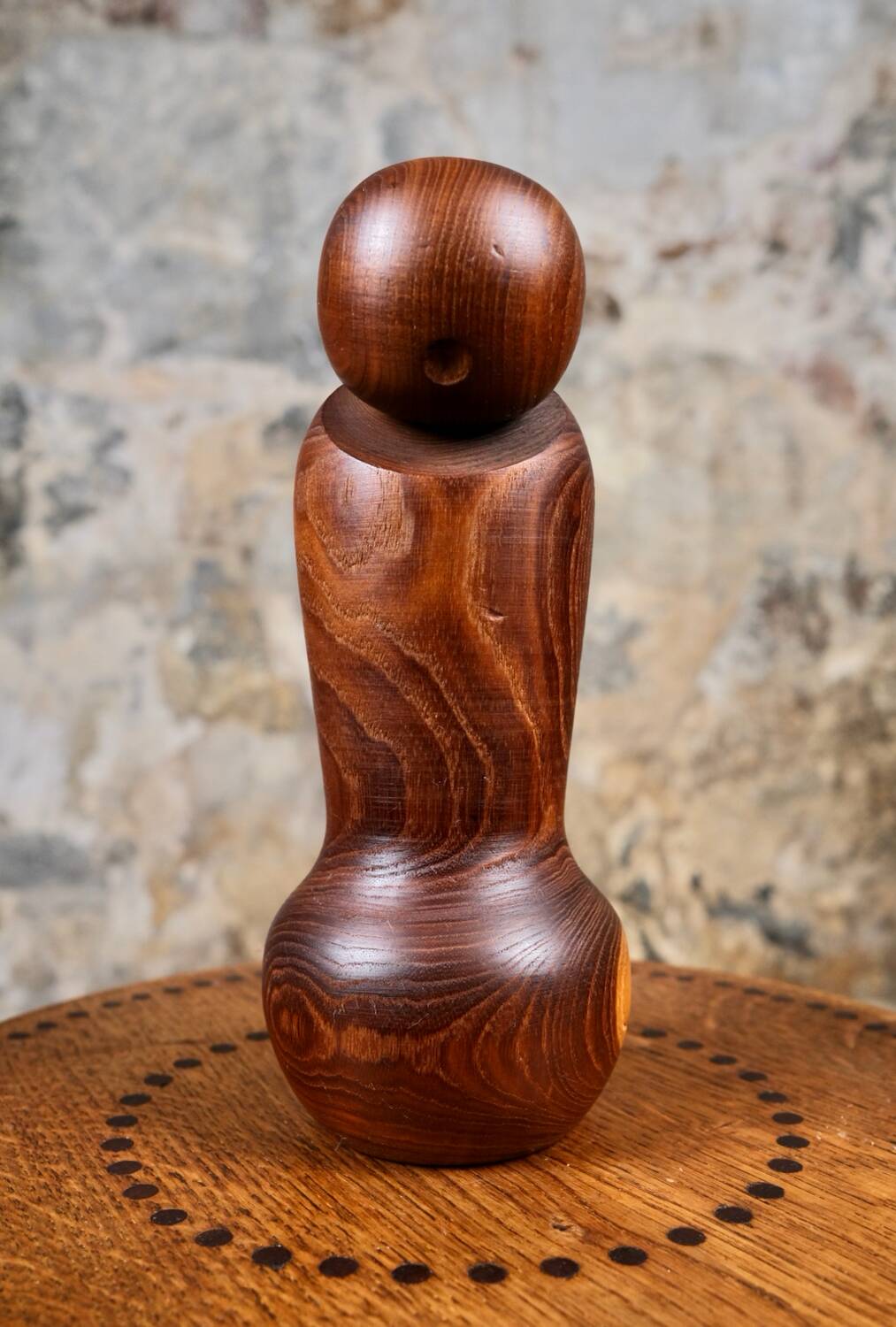 Minimalist kokeshi, by Harumine, Japan, 1960s