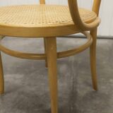 Thonet 210 R armchair in honey-coloured cane