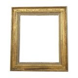 1950s frame in gilded wood aged effect and fabric