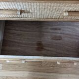 Rattan and wicker chest of drawers