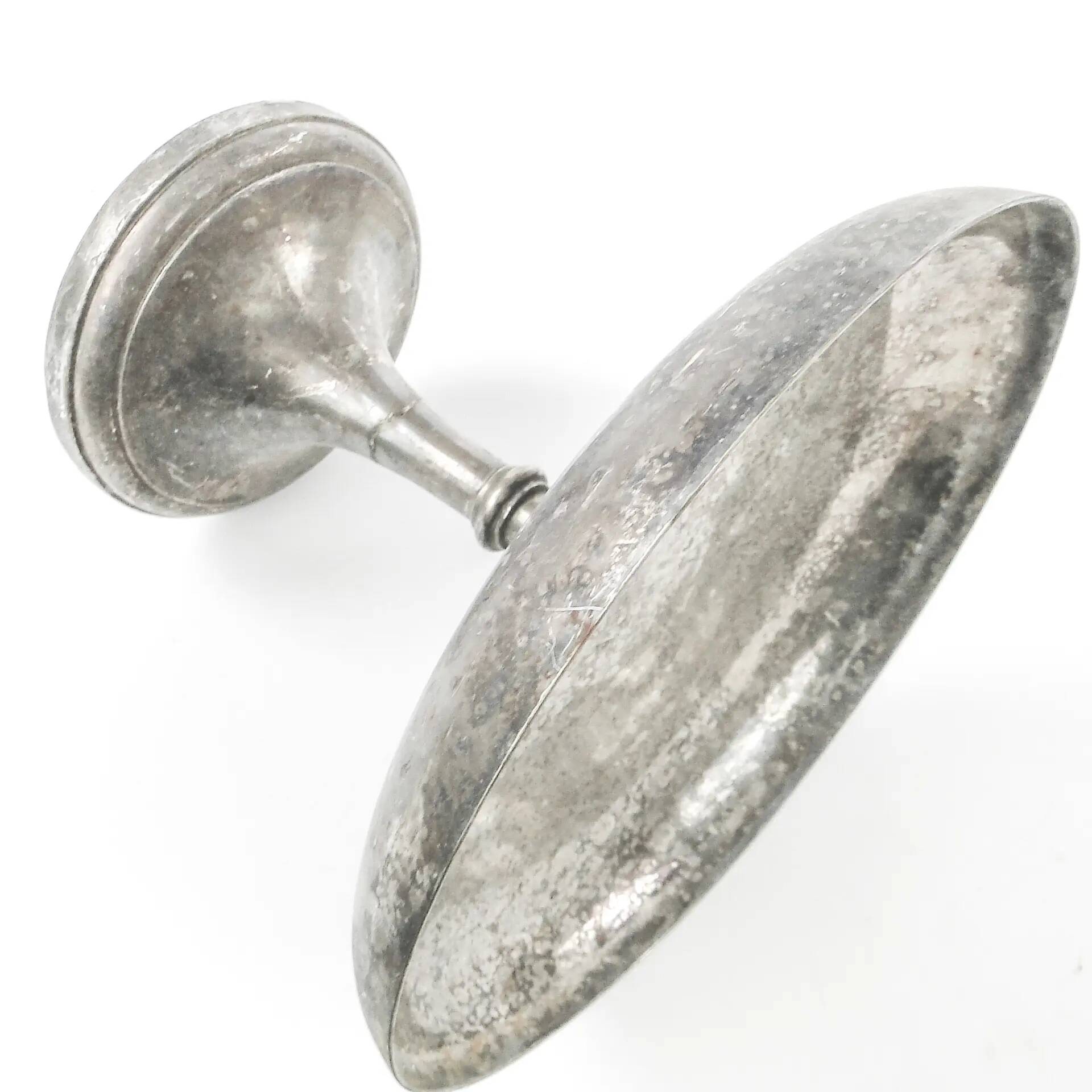 Art Deco pedestal fruit bowl, silver-plated pewter, Germany, 1930s