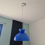 Vintage blue opaline pendant lamp
