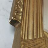 Large Art Deco mirror gilded wood  77x40cm