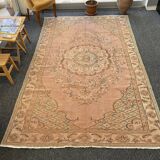 Oushak Melon Turkish Rug 180x290 Rose Vintage Carpet -Rose Beige Rug -Rose Area Rug -Turkish Carpet