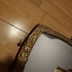 Miroir art déco en bois peint 33 X 51 cm