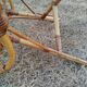 vintage antique rattan armchair