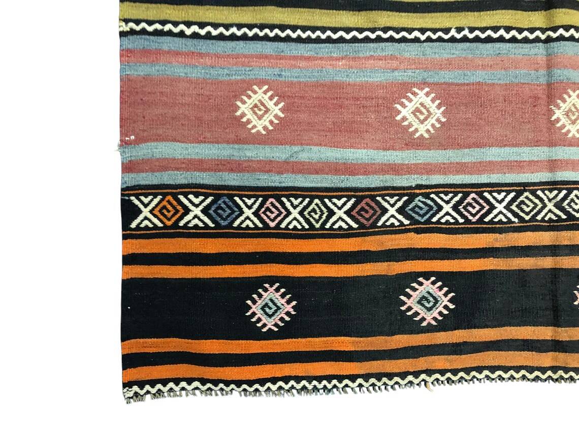Oushak Vintage Wool Kilim Runner