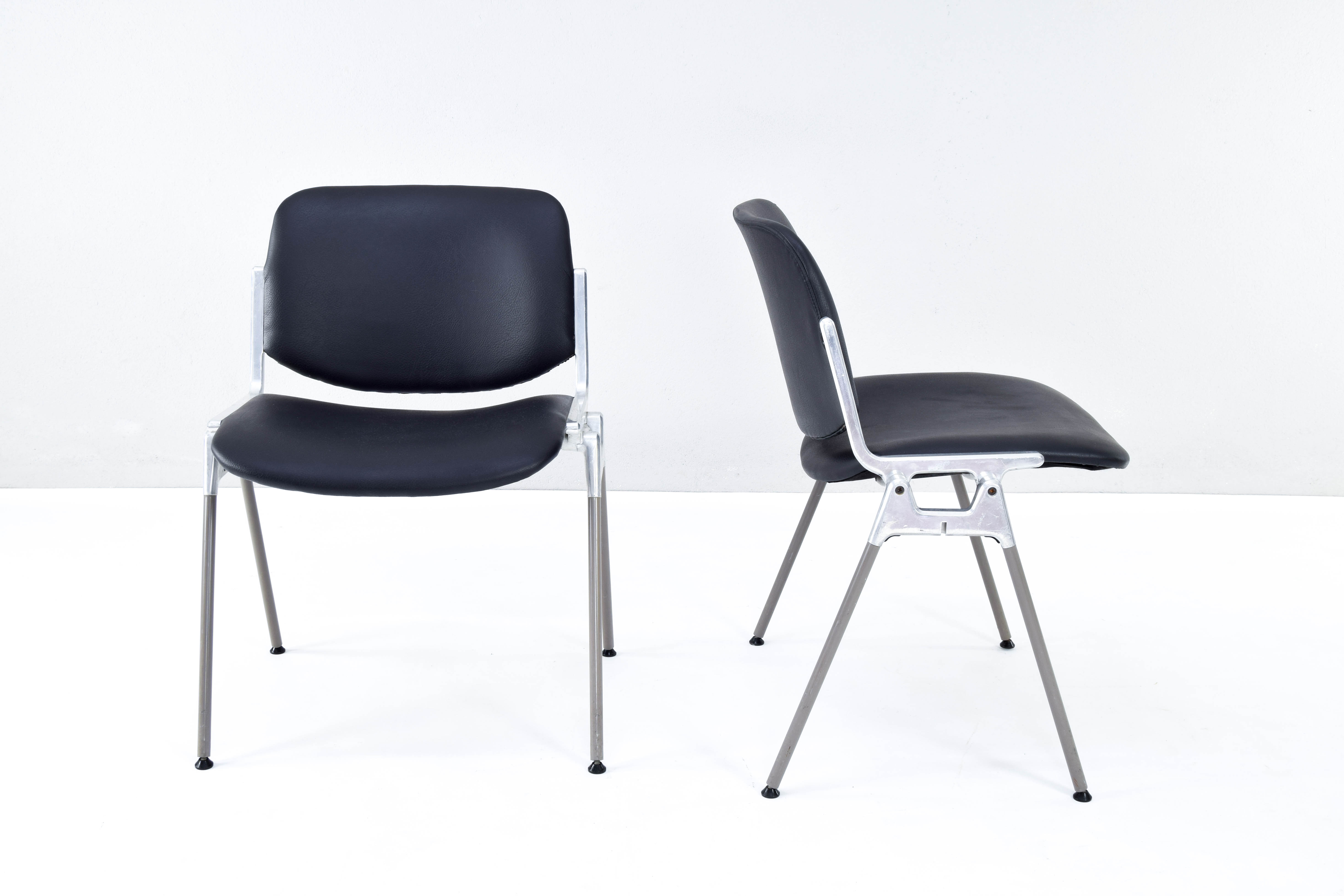 DSC 106 Italian modern chairs by Giancarlo Piretti for Castelli