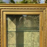 Showcase in gilded wood Louis XVI style