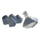 Small geometric carafe with diamond-shaped stopper and its 4 glasses