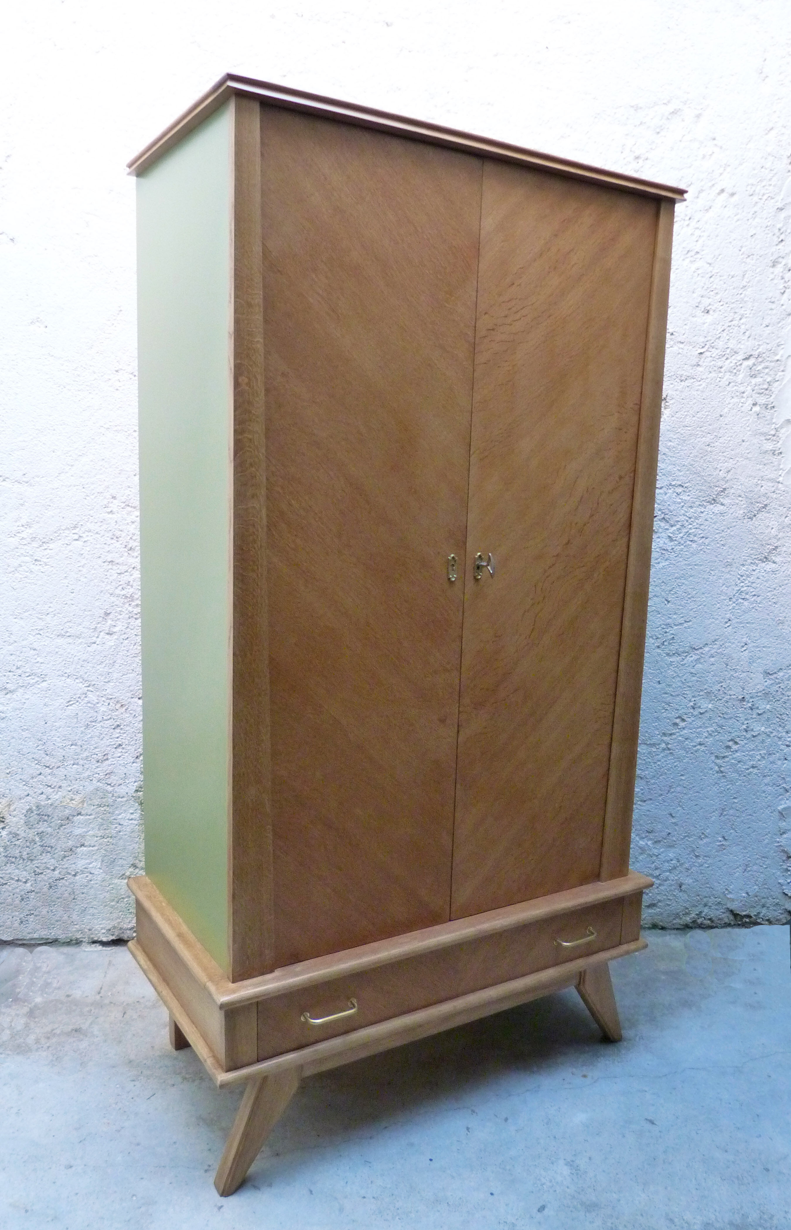 Vintage compass feet cabinet