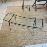 Mid-century glass and metal coffee table - 1950