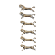 Lot of 6 carries silver metal knives