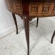 Louis XV style marquetry wood side table, 20th century