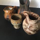 Glazed terracotta carafe