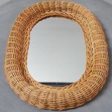 Miroir en rotin