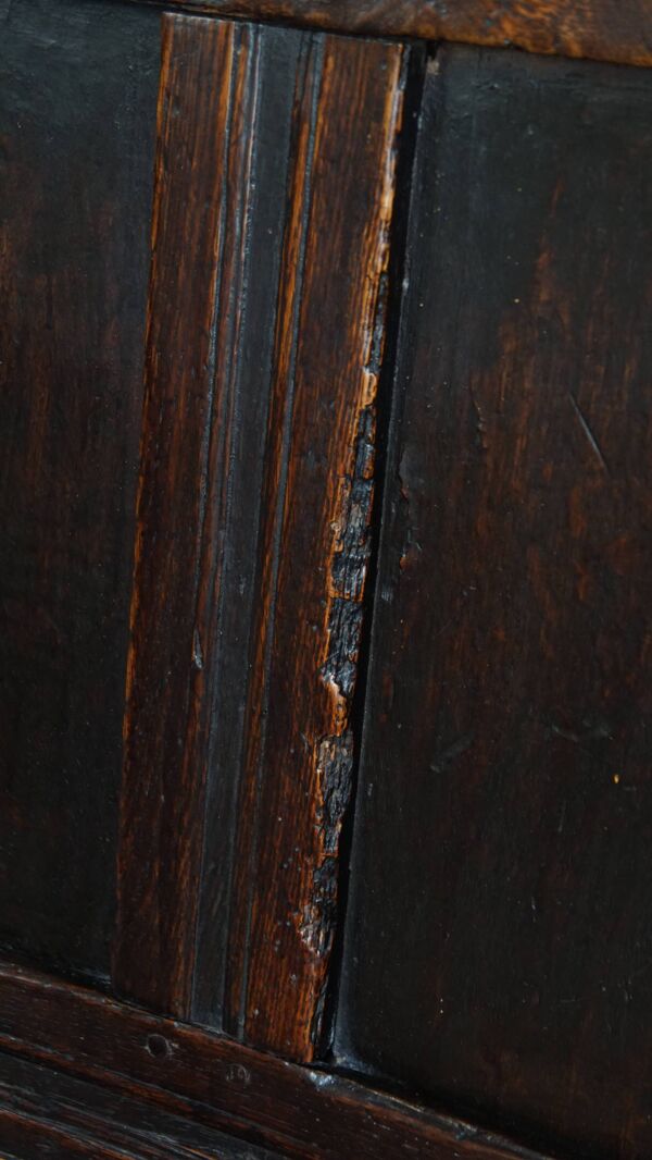 Chaise / chaise d'appoint en chêne antique du XVIIe siècle