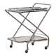 Vintage trolley nice chrome or bar cart, 1960 France.