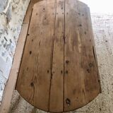 Antique round wooden table