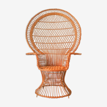 Chaise de paon emblématique « emanuelle », années 1970