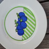 7 assiettes à dessert vintage