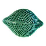Coupe vintage en barbotine forme feuille