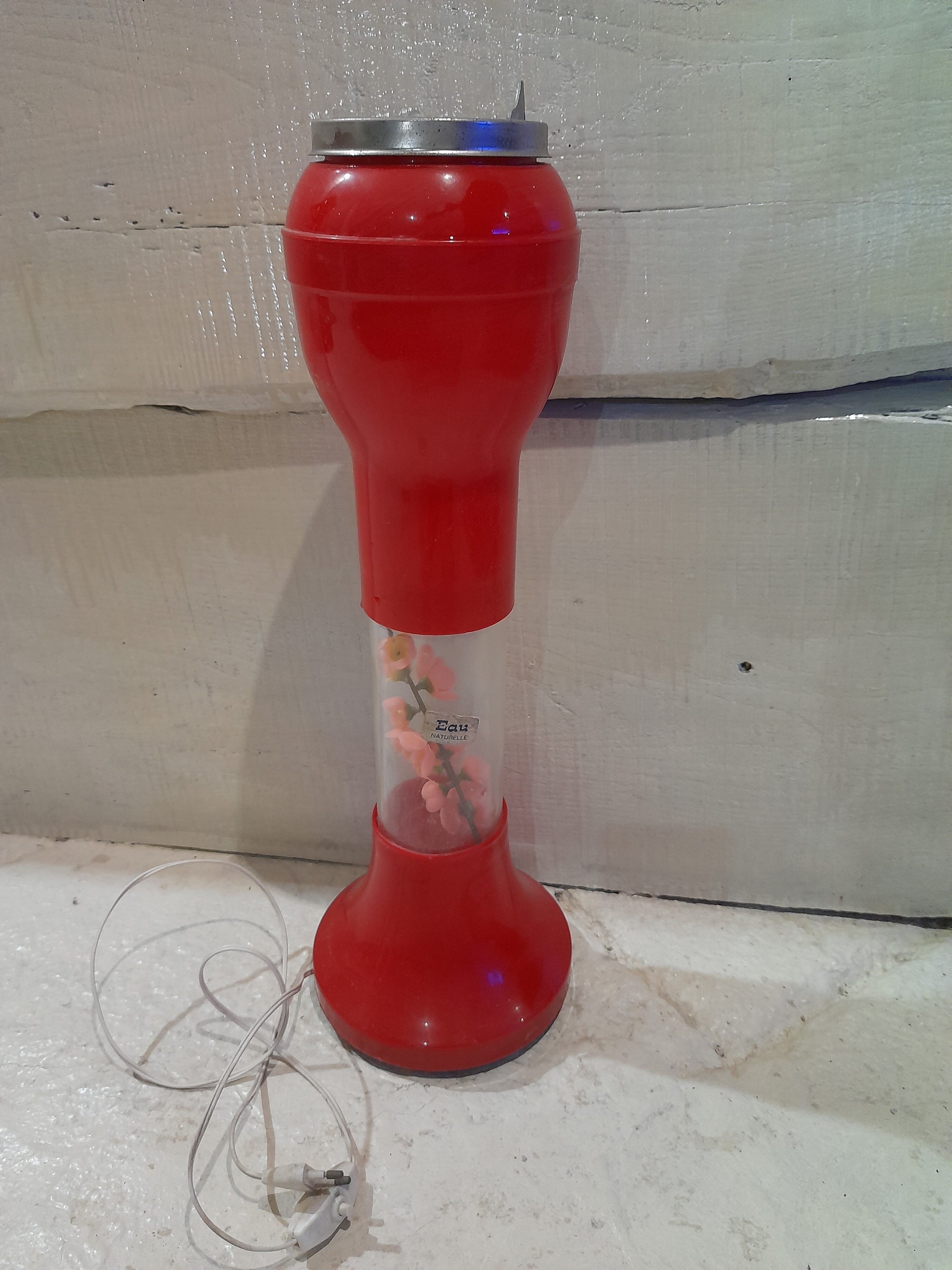 Vintage tulip ashtray lamp