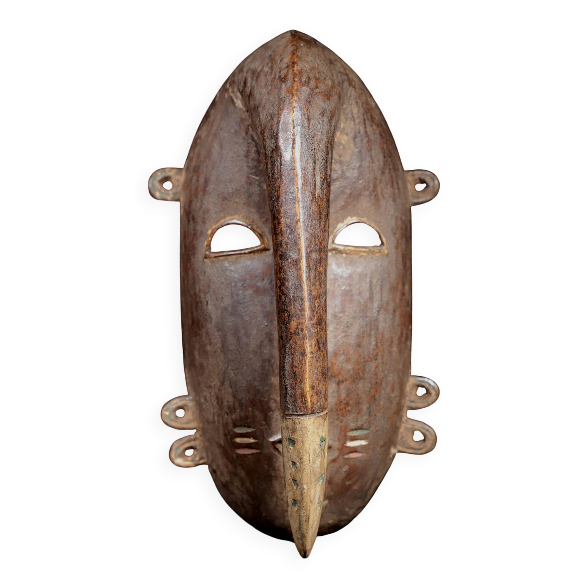 African Art Africa Tribal - Djimini Ligbi Kulango Mask - 31 Cms