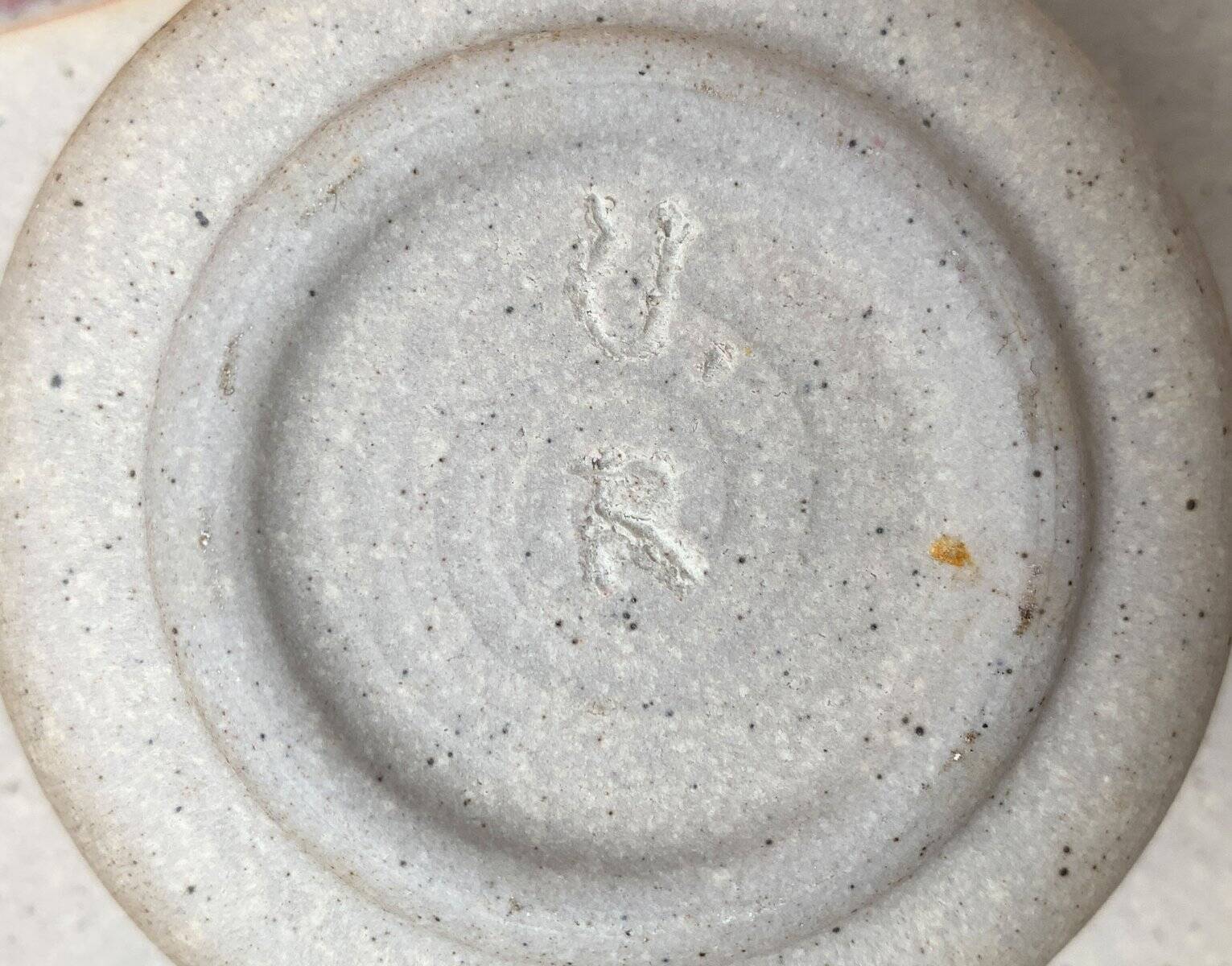 Postmodern vintage ceramic flower vase, 1980s