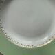 8 hollow plates in mint green and white earthenware, vintage 1950/60s L'Amandinoise