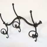 Marine decoration wrought iron coat rack
