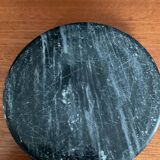 Vintage black marble ashtray and catchall.