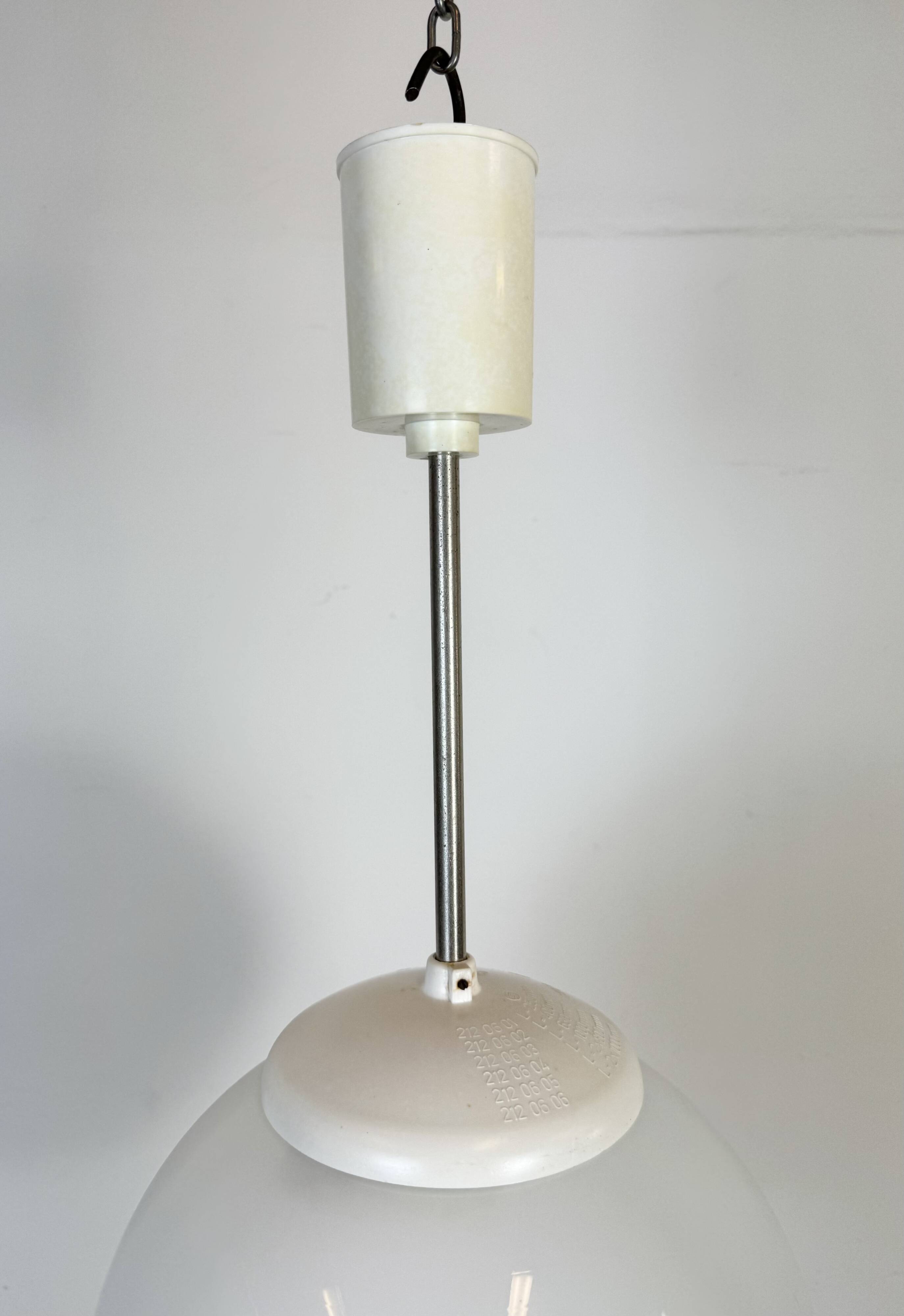 Vintage Chandelier with Milk Glass from Elektrosvit, 1960s