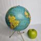 Globe earth "Taride" of the 60s in metal on tripod base, 20 cm