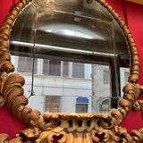 19th Century Florentine Eclectic Gilt Wood Mirror with Cinematic Provenance, 1890s