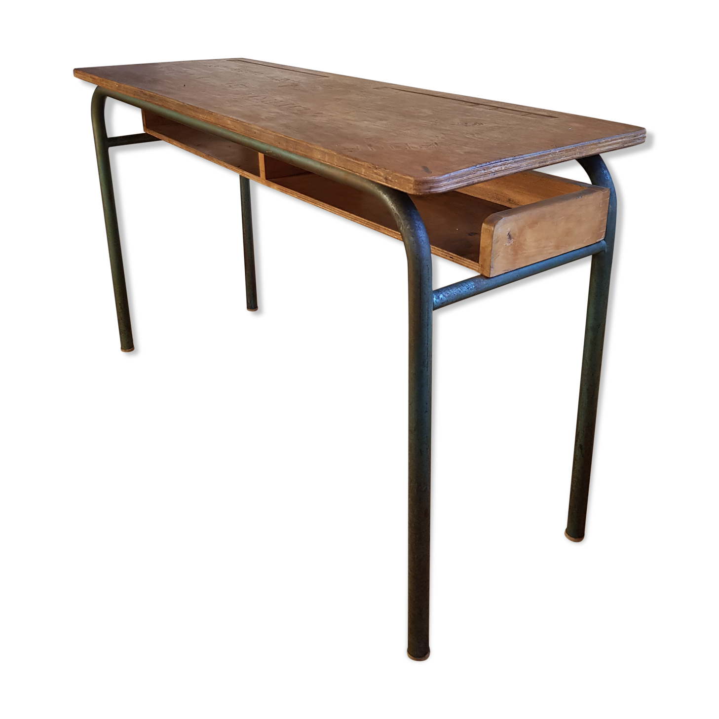 Table desk double school desk 1960