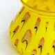 Yellow opaline Art Deco vase