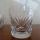 6 glass whisky crystal cut chantilly model signed, Cristal Saint Louis