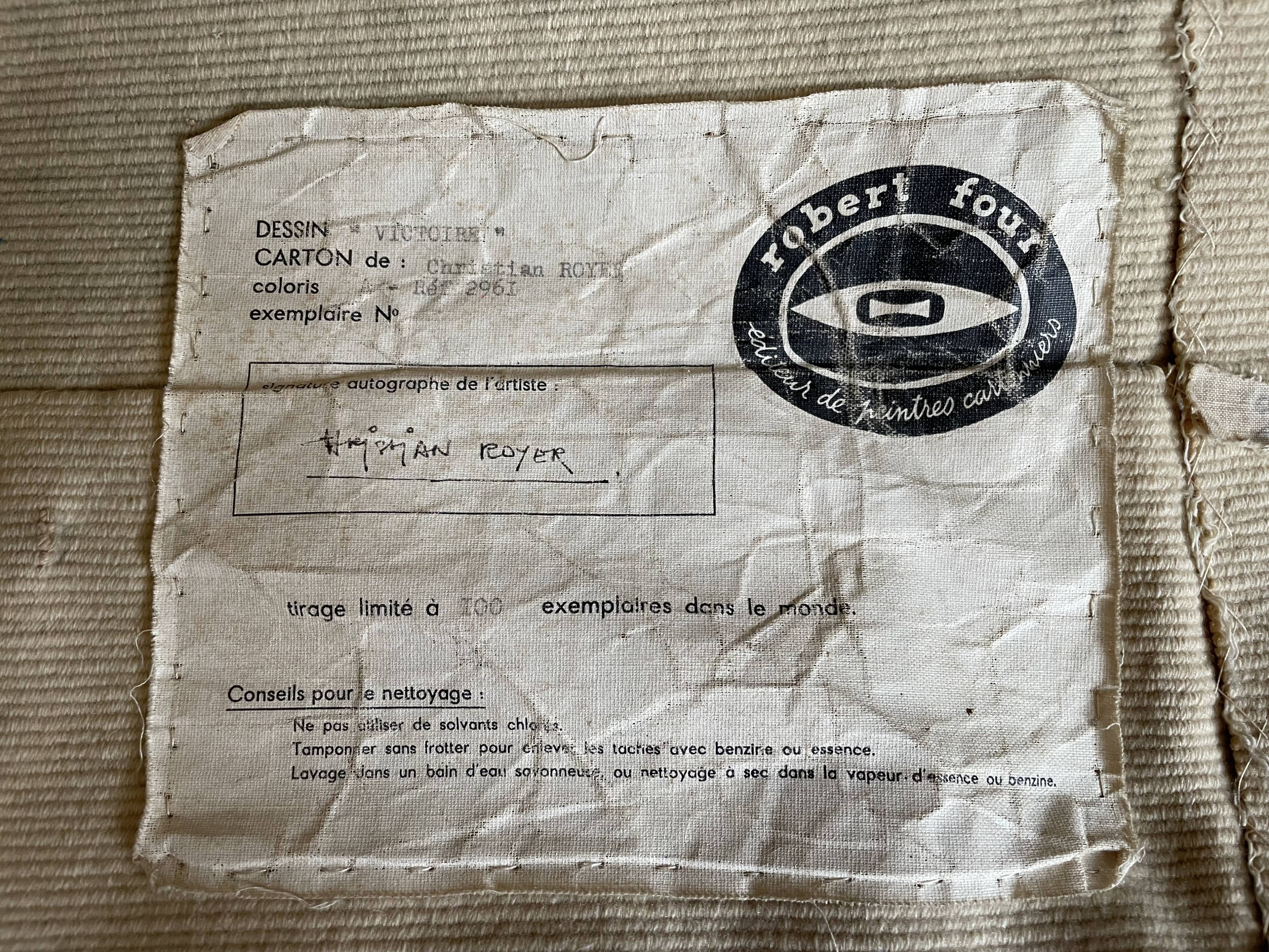 wall tapestry 1950s/60s Christian Royer