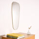 Miroir laiton vintage, H77cm