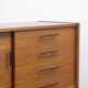1950s sideboard, teak, sliding doors, restored,