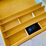 Vintage Danish teak sewing table by Severin Hansen for Haslev Furniture 1960