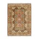 Vintage Turkish Oushak handmade wool cotton orange area rug 201x281