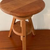 Vintage wooden tripod stool