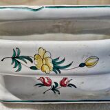 Midtable XVIIIth century decoration to the chinese faience de marseille signed vp for veuve perrin