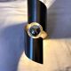 Brushed stainless steel wall light by Oxar France, vintage 1970s