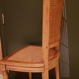 Chaise en merisier cannée